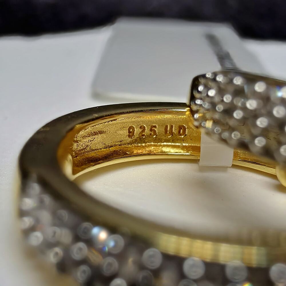 0.25 CTW Natural Diamond Gold over 925 Sterling Silver Small Huggie Earrings - Picture 3 of 7